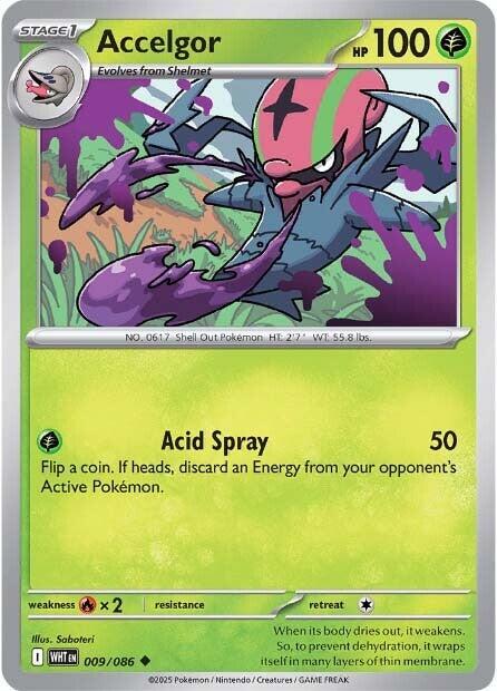 White Flare Accelgor Pokémon card